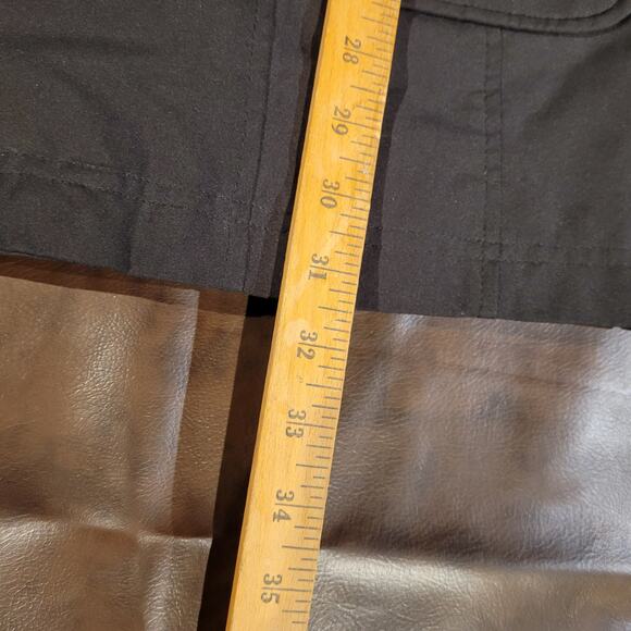 Kristen Blake Mid Anorak Flap Pockets Hooded Full Zip Jacket Black Womens Sze M - Picture 8 of 8